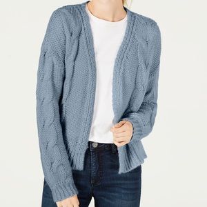 🦋💙Crave Fame open-front cable knit cardigan, (L)